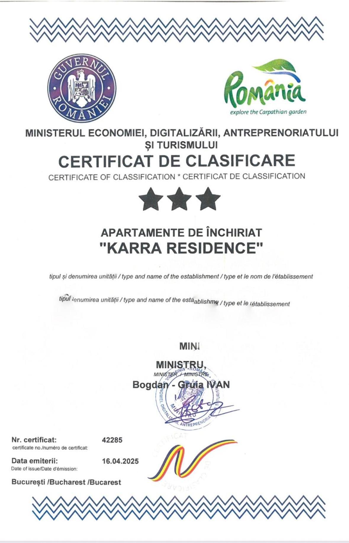 Karra Residence Timisoara - Autorizat Ministerul Turismului Екстериор снимка